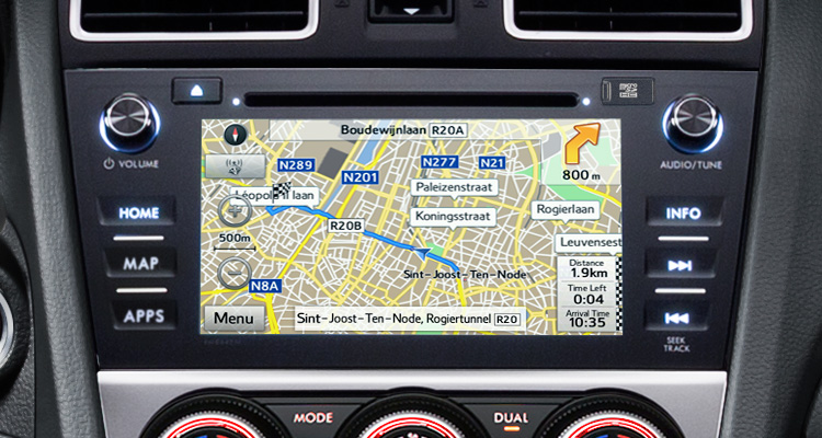 Subaru Xv Mapy Nawigacja Z Iphone